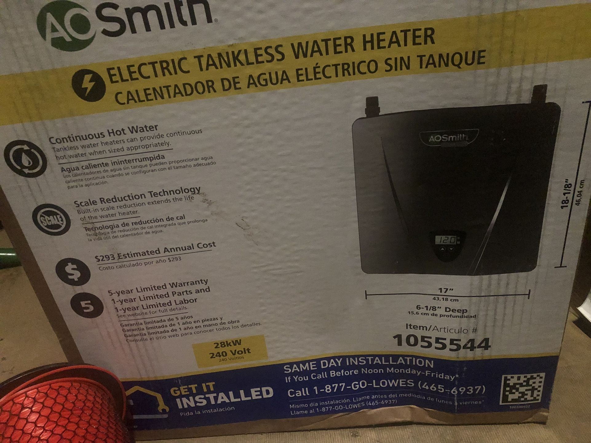 smith 240 Volt 28 kW GPM Tankless Electric Water Heater
