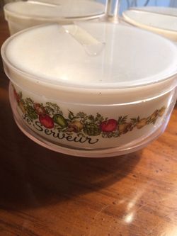 Vintage Lazy Susan Condiment Bowls