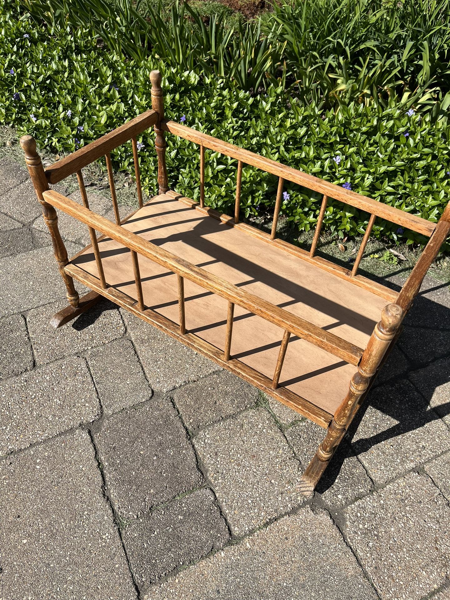 Wood Doll Crib