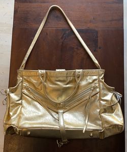 Gold Botkier Trigger Clyde Leather Shoulder Bag- Great Condition!  Perfect For Holidays!