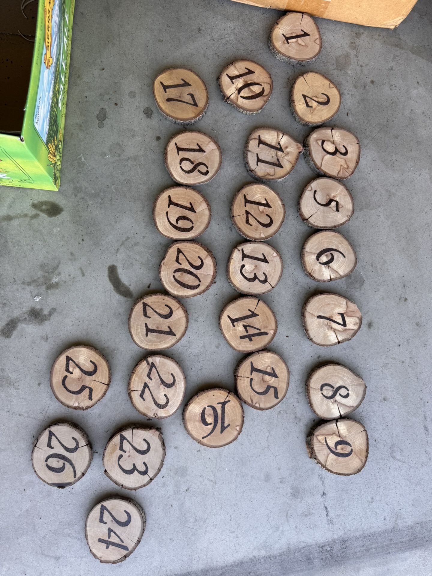 Table Numbers