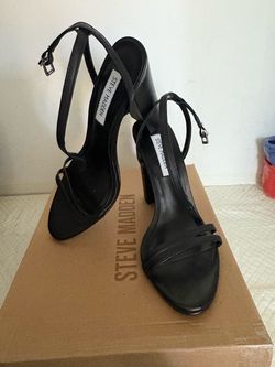 Black Leather Heels