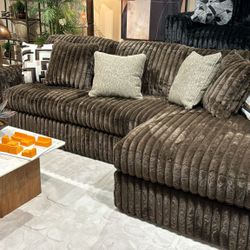 Midnight Madness 2 Piece Sectional $10 Down Payment And Financing Available