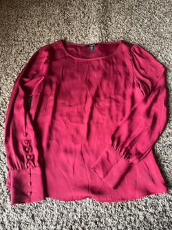 Express burgundy blouse xs
