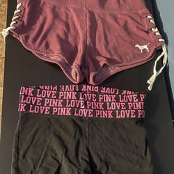 Two Pairs Of Soft Shorts  Brand Is Pink 