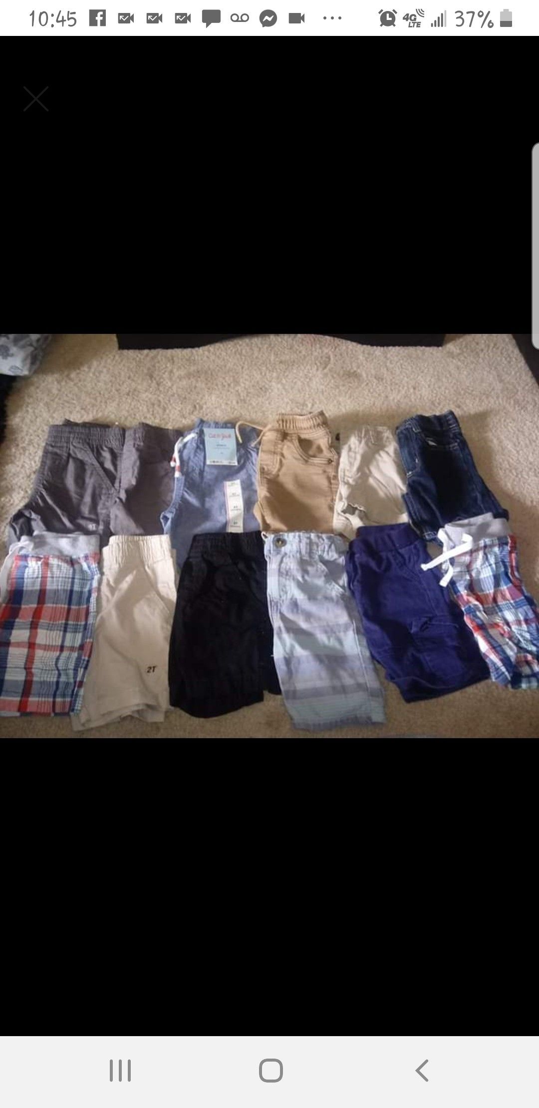 Like new boys shorts barey worn size 2t-3t and 1 4t must pick up