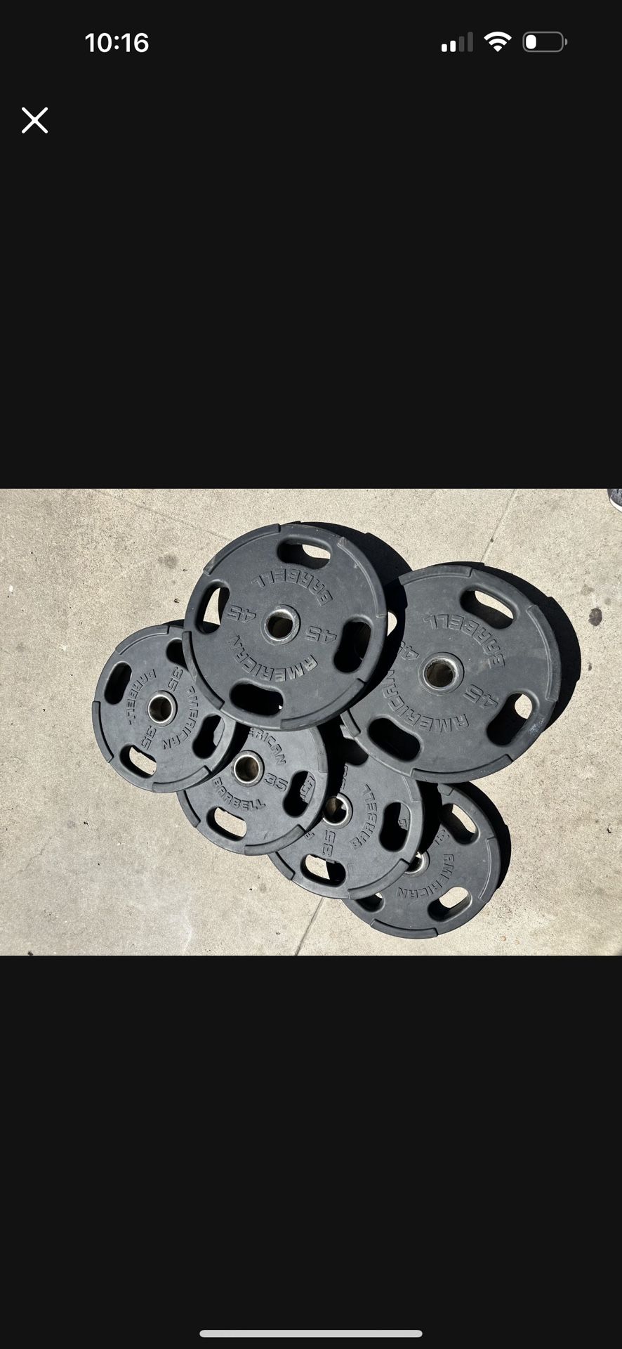 American Barbell Rubber Olympic Weight Plates