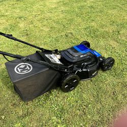 Kobalt 80V Lawn Mower With 2 Batteries 