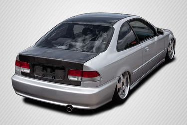 Blemished 1996-2000 Honda Civic 2DR Carbon Creations OEM Look Trunk - 1 Piece