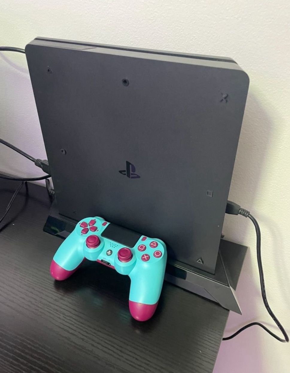 Sony PlayStation 4 Slim Console 1-TB Hard Drive Like New, Perfect Condition, Used A Few Times, No Dent Or Scratches, Controller Included And Stand