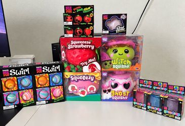 NeeDoh Gumdrops, Cloud Pleaser, Swirls, Jack Glow Lanterns, Crazy Fun Halloween Witch, Ghost Squishies, Strawberry, Peach Squishy ā NEW