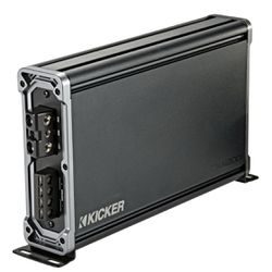 KICKER - CX 1200W Class D Digital Mono Amplifier with Variable Low-Pass Crossover - Black