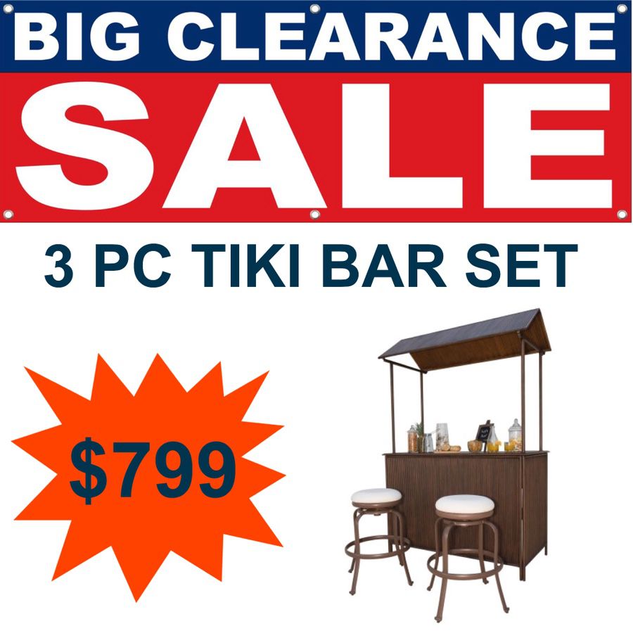 3 PC Tiki Bar