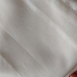 White Sheer 90" Window Curtains