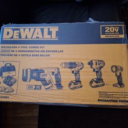 DeWalt 20vMax 4-Tool Combo Kit (New)