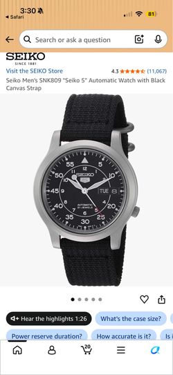 Seiko SNK809