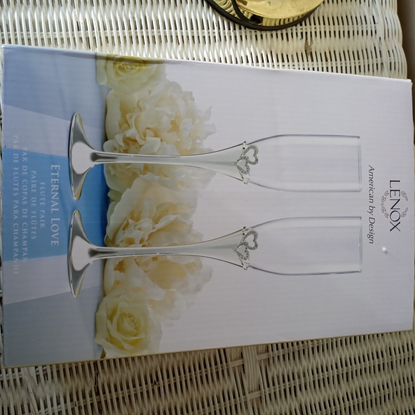 Lenox eternal champagne flutes glass