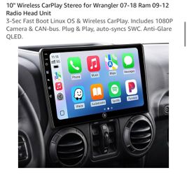 10" Wireless CarPlay Stereo Radio Head Unit