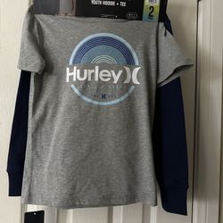 Hurley Youth Hoodie +Tee Size 7/8