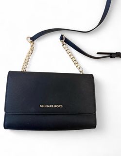 Michael Kors Black Saffiano Leather Crossbody Bag