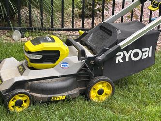 Ryobi 21 inch 40v electric self propelled lawn mower
