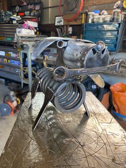 Scrap metal art work