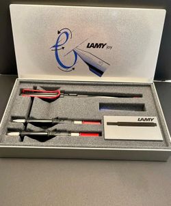 LAMY Joy fountain pen set + nib holders + Glass pen