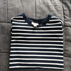 CALVIN KLEIN PINSTRIPE BOXY TEE SIZE XL