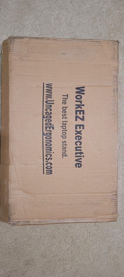 Uncaged Ergonomics WorkEZ Executive Adjustable Ergonomic Laptop Cooling Stand Lap Desk for Bed Couch with 2 Fans & 3 USB Ports f