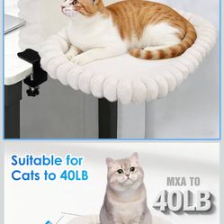 Cat Desk Bed Heavy Duty Steel Frame Supports up to 50lbs 