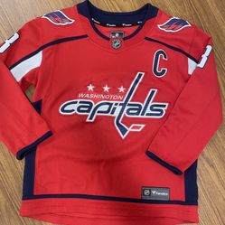 Fanatics Washington Capitals Alex Ovechkin 8 NHL Hockey Red Jersey Youth L/XL