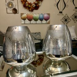 Beautiful Silver Vases / Candle Holders 8” $10/each