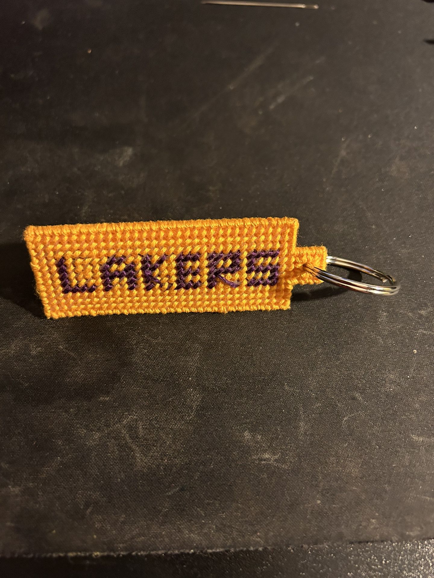 Handmade Keychain Of The Los Angeles Lakers. 