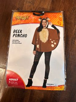 Deer poncho Halloween costume
