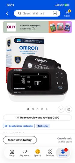 Omron 10 Series Upper Arm Blood Pressure Monitor