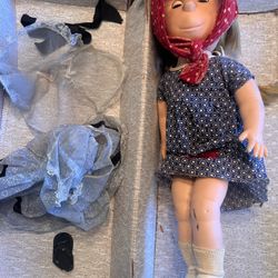 Brookglad Vintage Poor, Pitiful, Pearl Doll 1950s