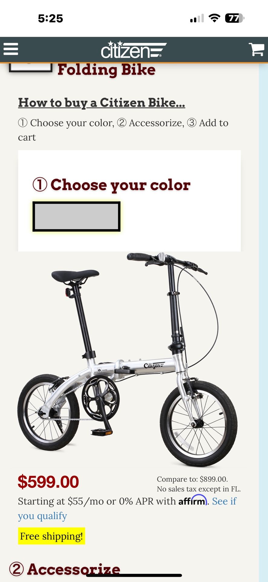 Folding Bike Citizen