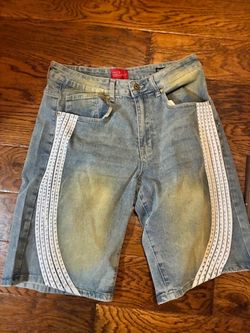 Jorts with rhinestones
