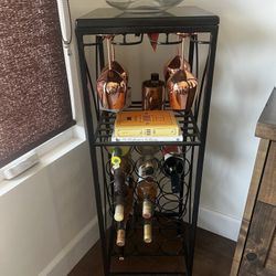 Home bar, Metal Wine Rack Shelf Organization