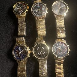 Stylish Gold Multifunctional Stainless Steel Watch for you or Someone Special 
