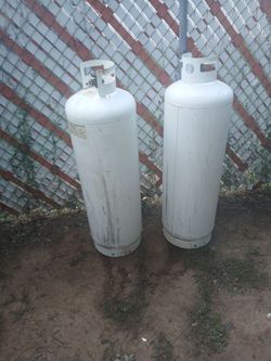 Large propane tanks