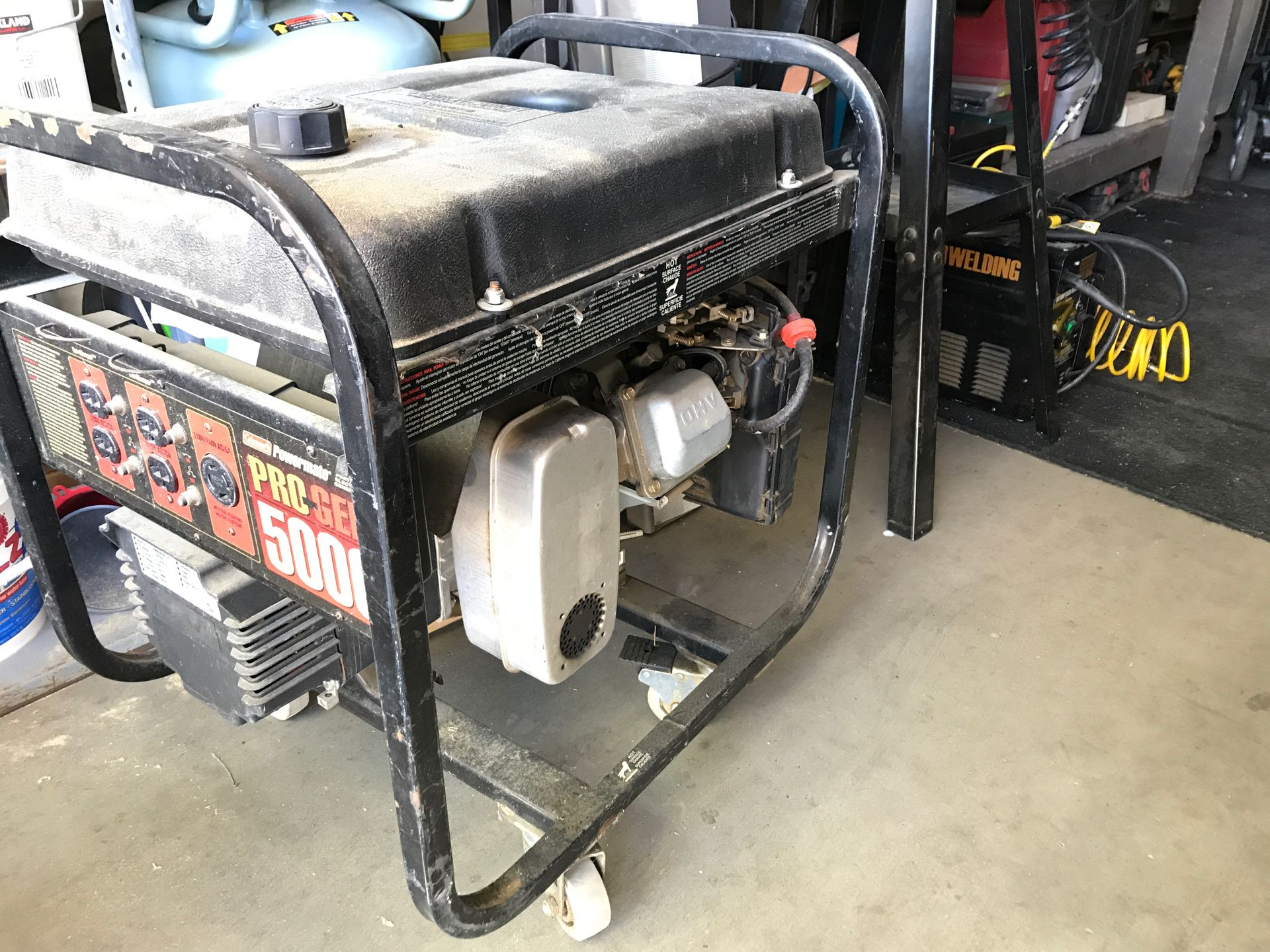 Coleman Powermate progen 5000 generator 120v/240 not sure if it