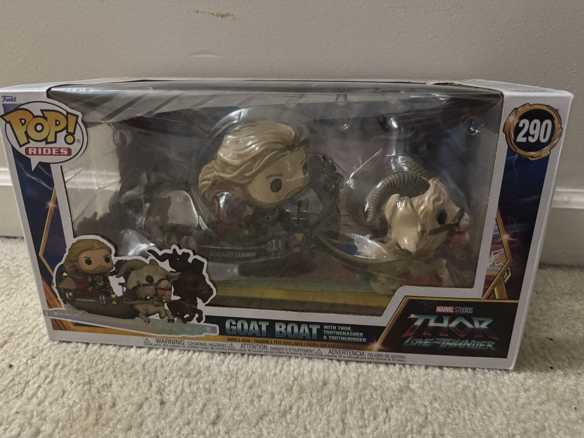 Marvel Studios MCU Thor Love And Thunder Goat Boat Funko Pop Rides Vaulted/Retired