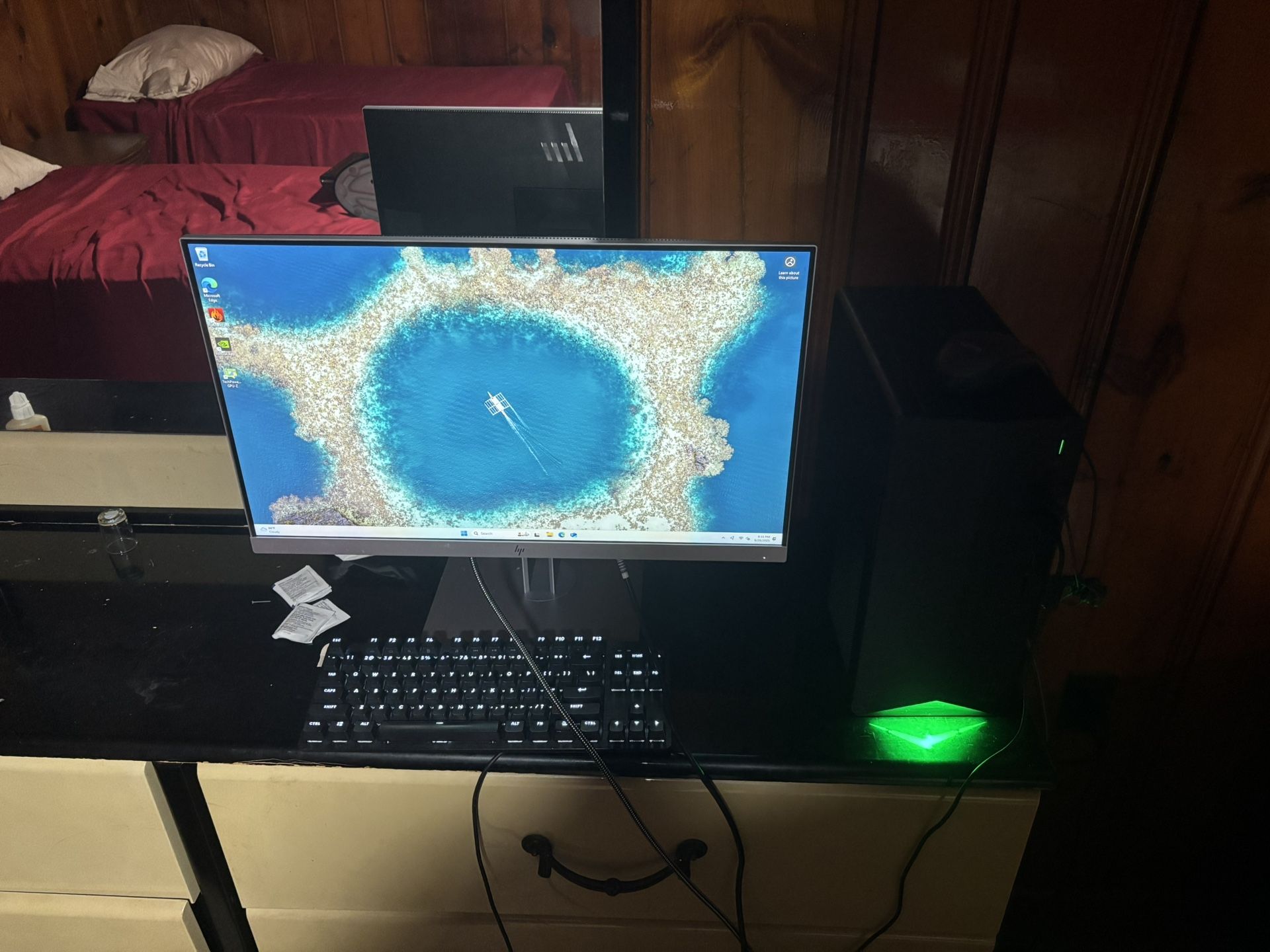 HP Pavilion Gaming PC With Mouse, Keyboard, And Monitor