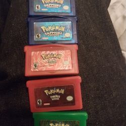 Pokemon Leaf Green, Pokemon Fire Red, Pokemon Sapphire