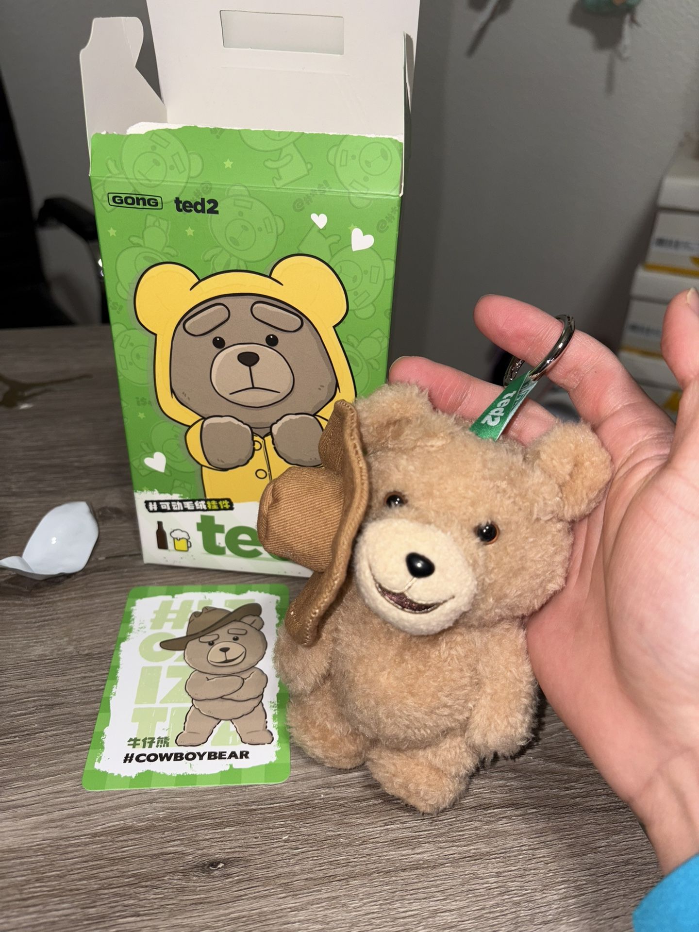 100% AUTHENTIC Pop Mart Ted 2 Bear Series - Plush Pendant - COWBOY Bear