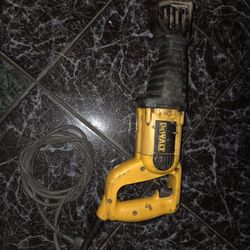 DeWalt  corded reciprocating saw. 