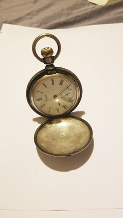Coin silver pocket watch