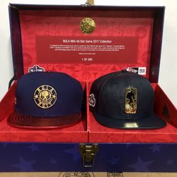 NBA COLLECTORS SET~#1 of 300 ~NBA~ 2017 Set of All Star 59FIFTY Snapback Hats