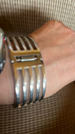 Wide Silver Cuff Bracelet